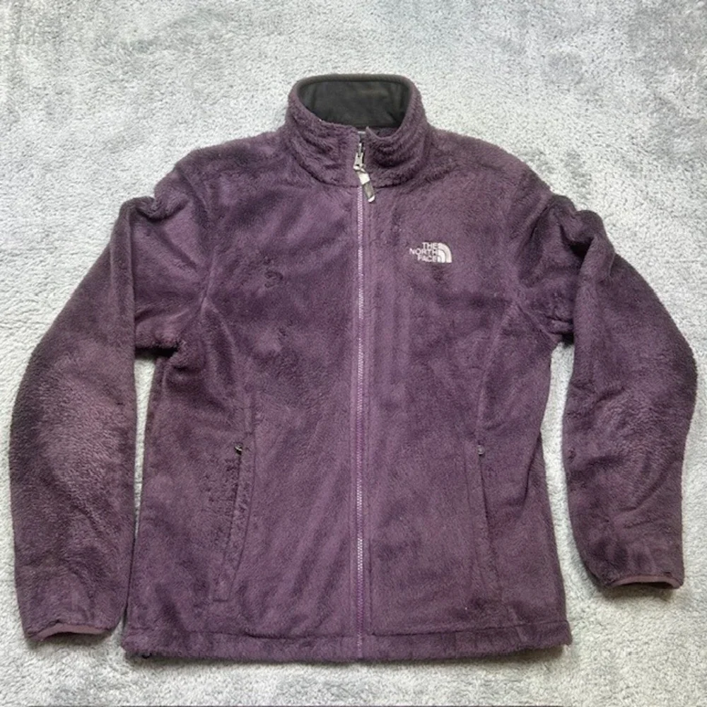 The North Face Osito Fleece‎ Jacket Women's M Purple Full Zip Deep Pile